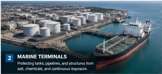 Industrial marine terminal